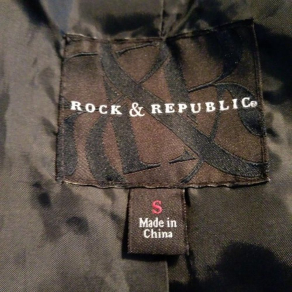 Rock & Republic Cropped Moto Jacket - Picture 7 of 8